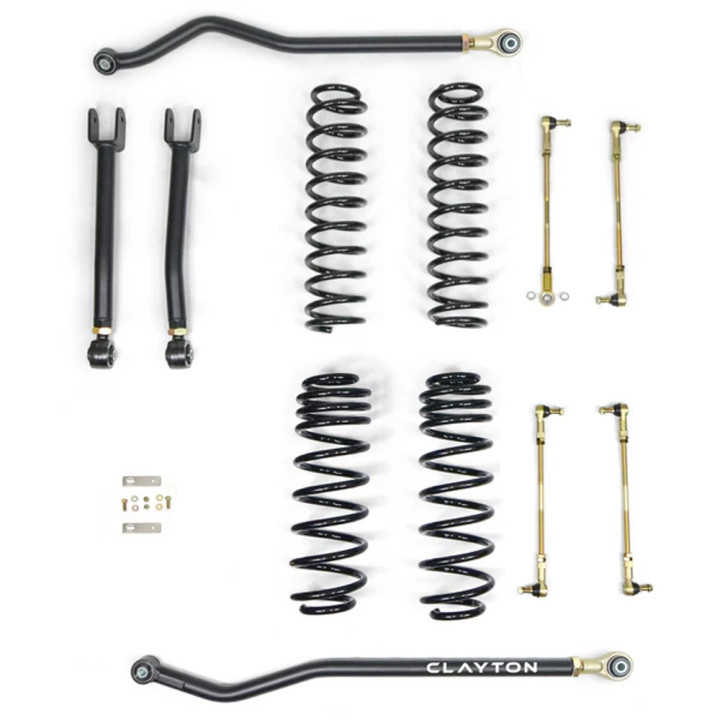 Kit Suspensie de Ridicare Ride Right +, Clayton Off Road Lift 3.5 Inch, Jeep Wrangler 2018 - Prezent - EDK.ro