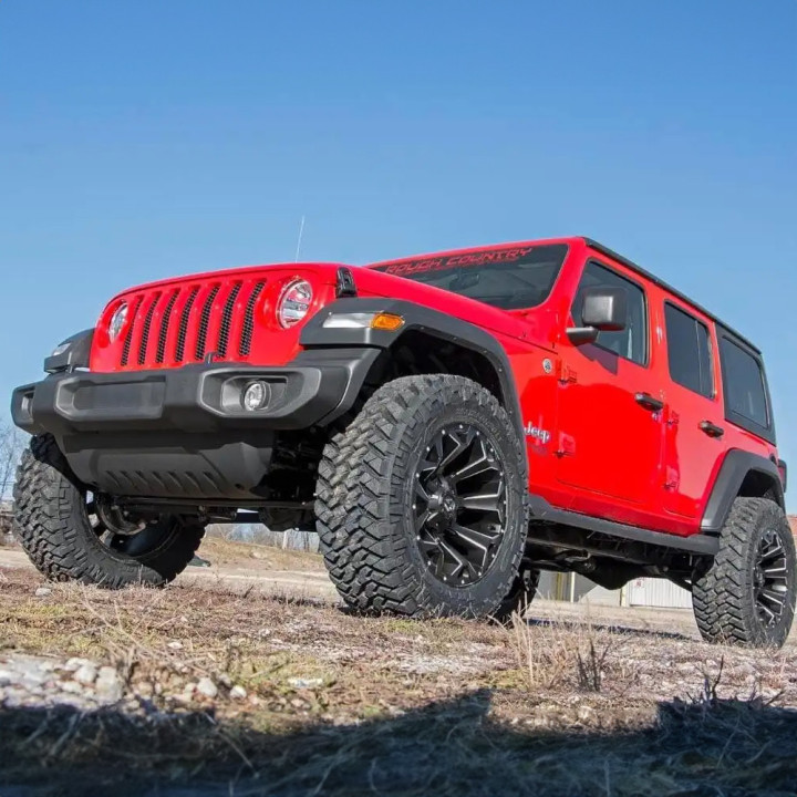 Kit Suspensie de Ridicare, Rough Country 2024 Lift 2.5 Inch, Jeep Wrangler 2018 - Prezent - EDK.ro