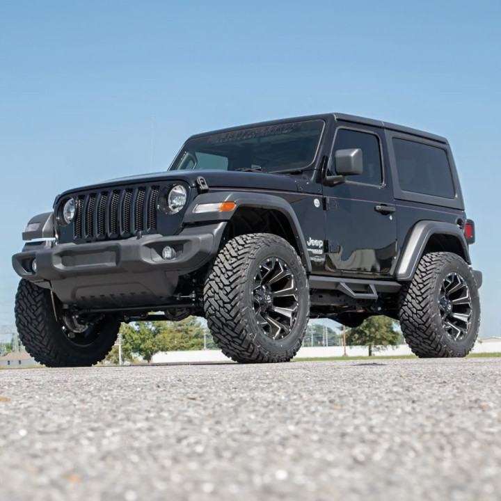 Kit Suspensie de Ridicare, Rough Country 2024 Lift 2.5 Inch, Jeep Wrangler 2018 - Prezent - EDK.ro