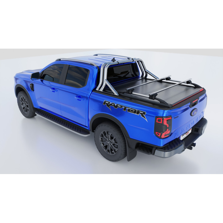 Electronically Assisted Roll Top Tonneau Bed Cover, Tessera 4x4 Roll+, Ford Ranger Raptor Double Cab 2023 - Present - EDK.ro