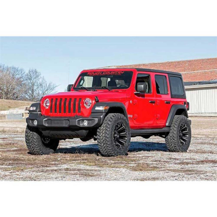 Suspension Lift Kit, Rough Country 2024 Lift 2.5 Inch, Jeep Wrangler 2018 - Present - EDK.ro