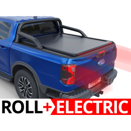 Electronically Assisted Roll Top Tonneau Bed Cover, Tessera 4x4 Roll+, Ford Ranger XLT Double Cab 2023 - Present - EDK.ro