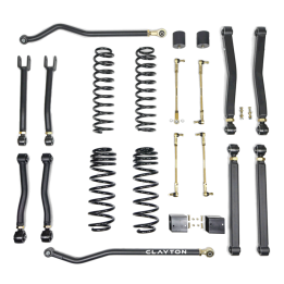 Suspension Lift Kit Overland+, Clayton Off Road Diesel Lift 3.5 Inch, Jeep Wrangler 2018 - Present - EDK.ro