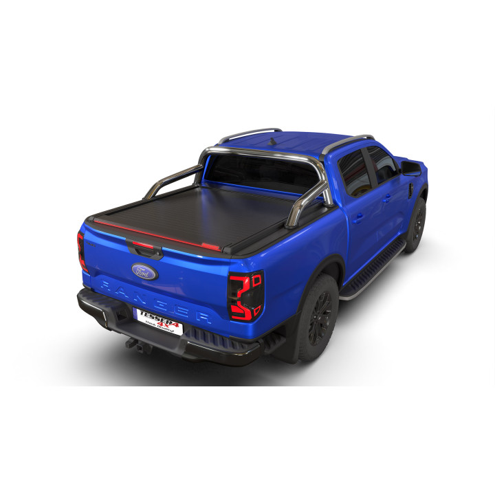 Electronically Assisted Roll Top Tonneau Bed Cover, Tessera 4x4 Roll+, Ford Ranger XLT Double Cab 2023 - Present - EDK.ro
