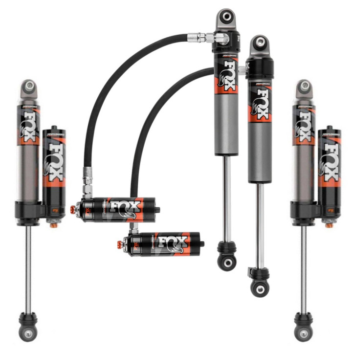 Set Amortizoare, FOX Factory Performance Elite 2.5 Rezervor Reglabil DSC Lift 0-1.5 Inch, Jeep Wrangler 2018 - Prezent - EDK.ro
