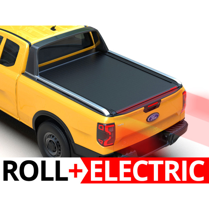 Electronically Assisted Roll Top Tonneau Bed Cover, Tessera 4x4 Roll+, Ford Ranger Wildtrak Extra Cab 2023 - Present - EDK.ro