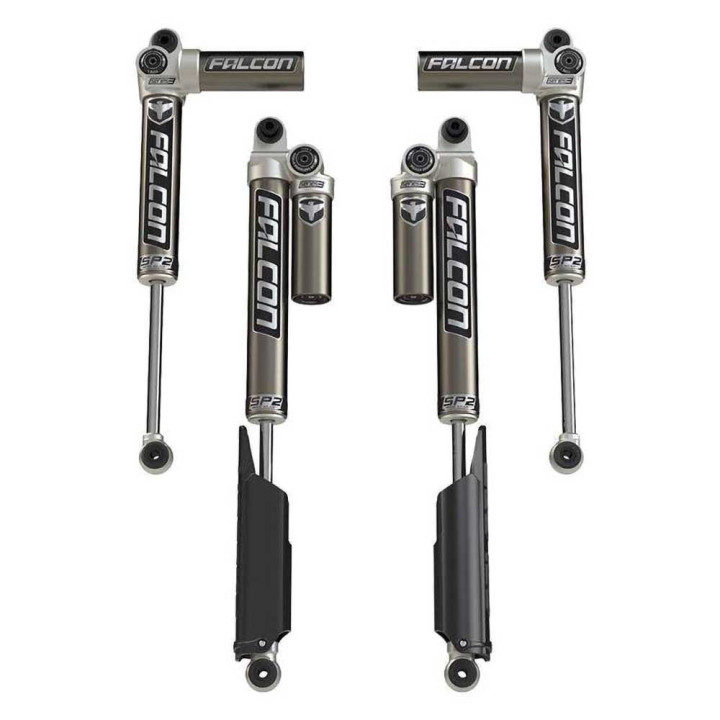 Shocks Set, TeraFlex Falcon Series SP2 3.1 Piggyback Petrol Lift 0-1.5 Inch, Jeep Wrangler 2018 - Present - EDK.ro