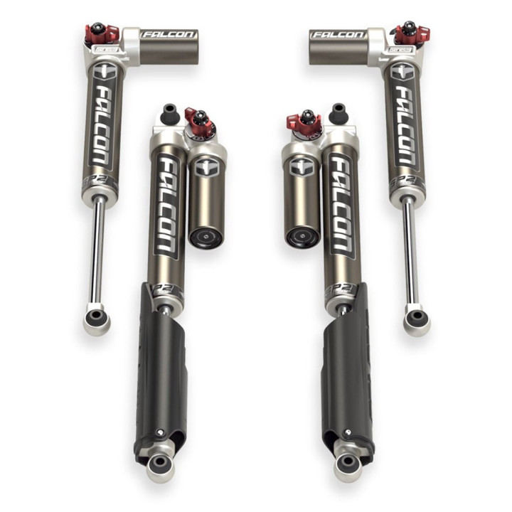 Shocks Set, TeraFlex Falcon Series SP2 3.3 Fast Adjust Piggyback Lift 0-1.5 Inch, Jeep Wrangler 2018 - Present - EDK.ro