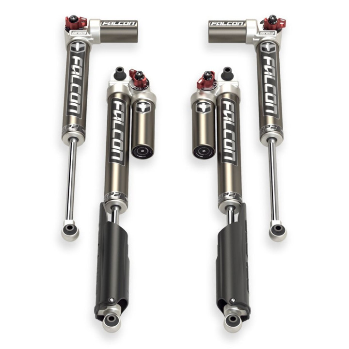 Shocks Set, TeraFlex Falcon Series SP2 3.3 Fast Adjust Piggyback Lift 2-4.5 Inch, Jeep Wrangler 2018 - Present - EDK.ro