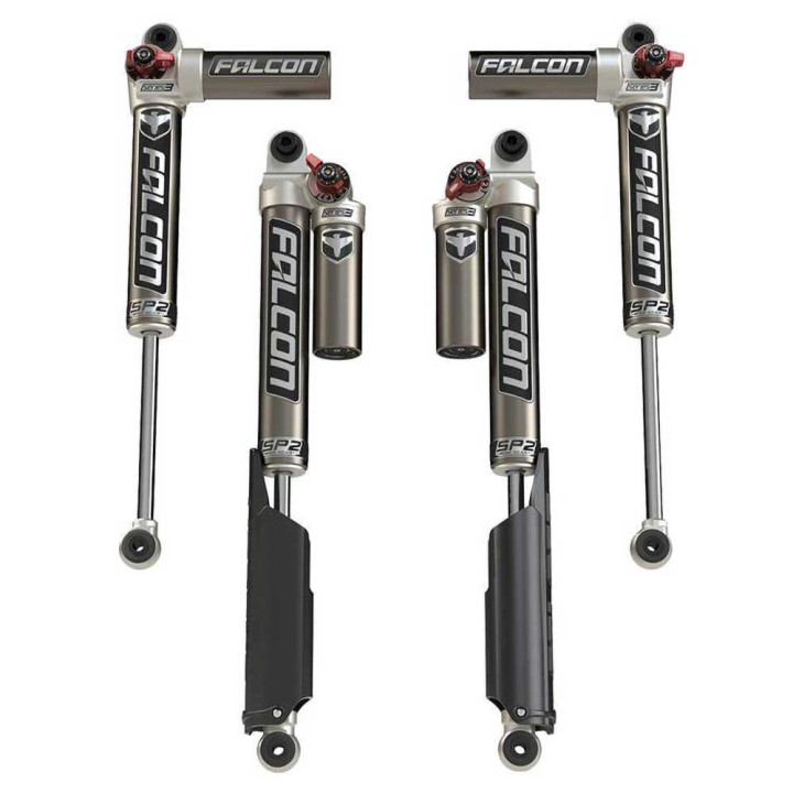 Shocks Set, TeraFlex Falcon Series SP2 3.3 Fast Adjust Piggyback Petrol Lift 2-4.5 Inch, Jeep Wrangler 2018 - Present - EDK.ro