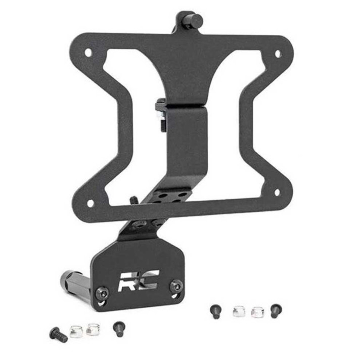License Plate Relocation Adapter with LED Light, Rough Country, Jeep Wrangler 2018 - Present - EDK.ro