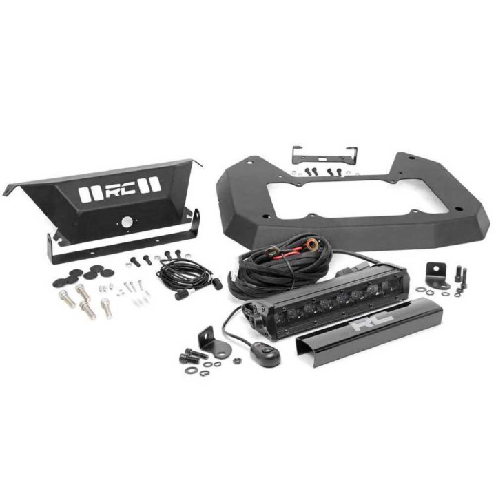 Kit de Ștergere a Roții de Rezervă cu Lumină LED Black Series, Rough Country, Jeep Wrangler 2018 - Prezent - EDK.ro