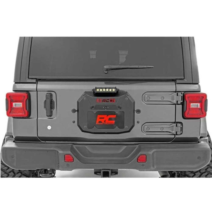 Kit de Ștergere a Roții de Rezervă cu Lumină LED Black Series, Rough Country, Jeep Wrangler 2018 - Prezent - EDK.ro
