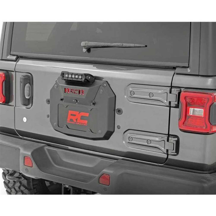 Kit de Ștergere a Roții de Rezervă cu Lumină LED Black Series, Rough Country, Jeep Wrangler 2018 - Prezent - EDK.ro