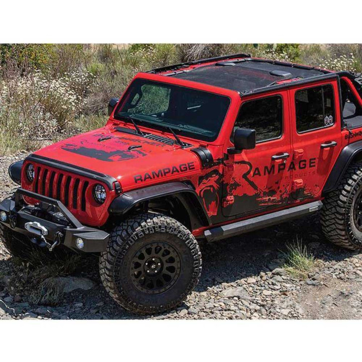 Set Praguri/panouri Laterale, Bushwacker Rocker, Jeep Wrangler 2018 - Prezent - EDK.ro