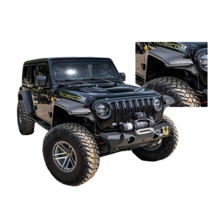 Front and Rear Fender Flares, Bushwacker HyperForm, Jeep Wrangler 2018 - Present - EDK.ro
