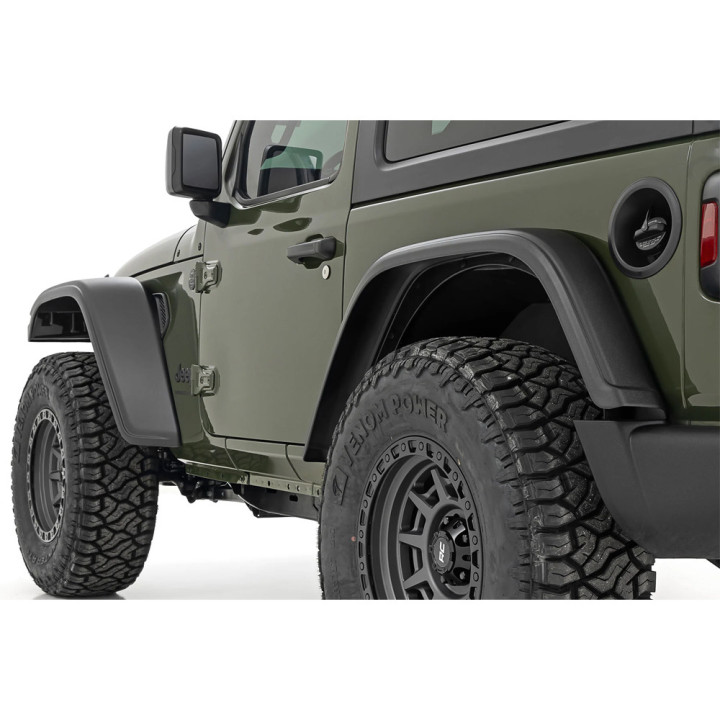 Front and Rear Fender Flares, Rough Country WF1, Jeep Wrangler 2018 - Present - EDK.ro