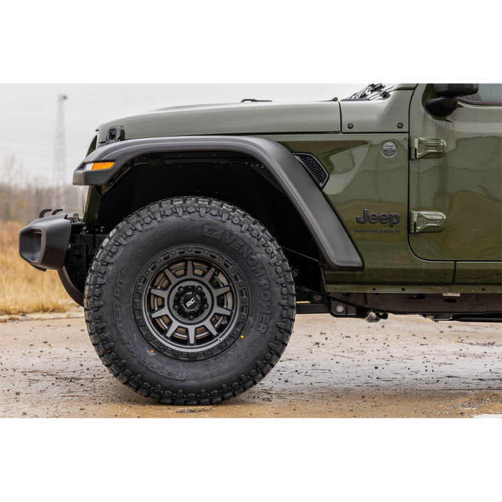 Front and Rear Fender Flares, Rough Country WF1, Jeep Wrangler 2018 - Present - EDK.ro