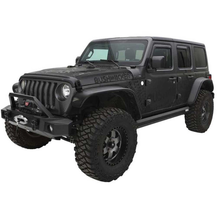 Extensii Aripi Față și Spate, Bushwacker Flat Style, Jeep Wrangler 2018 - Prezent - EDK.ro