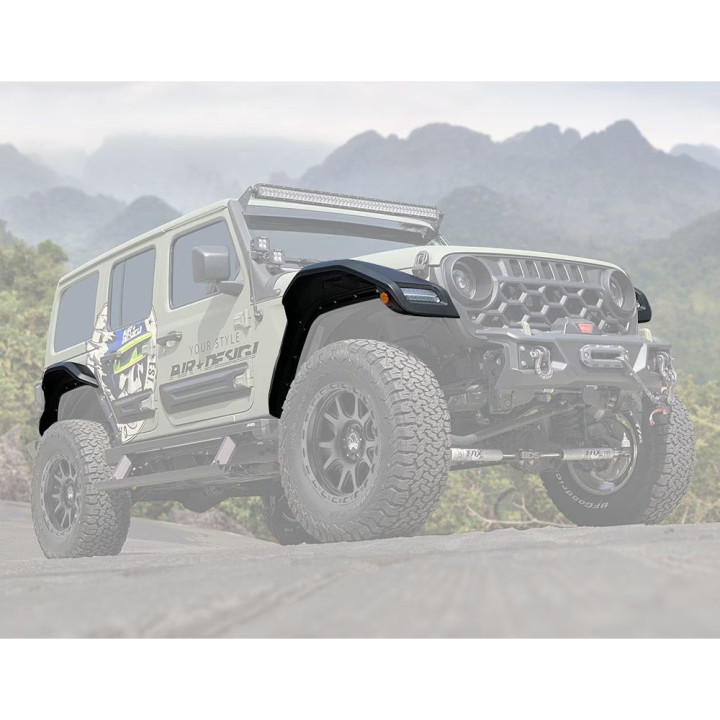 Set Extensii Aripi, Air Design Panther Pro, Jeep Wrangler 2018 - Prezent - EDK.ro