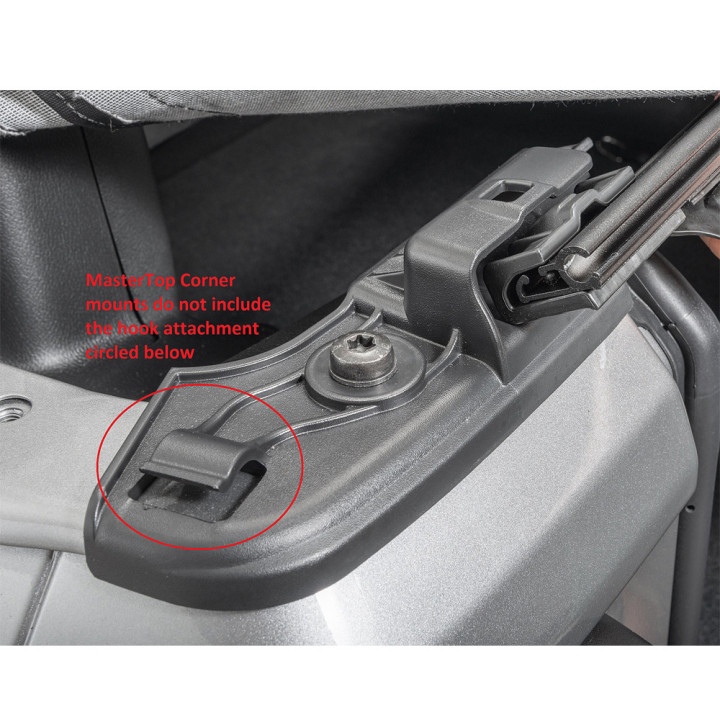 Bare de Fixare pentru Colțurile Hayonului, MasterTop, Jeep Wrangler 2018 - Prezent - EDK.ro