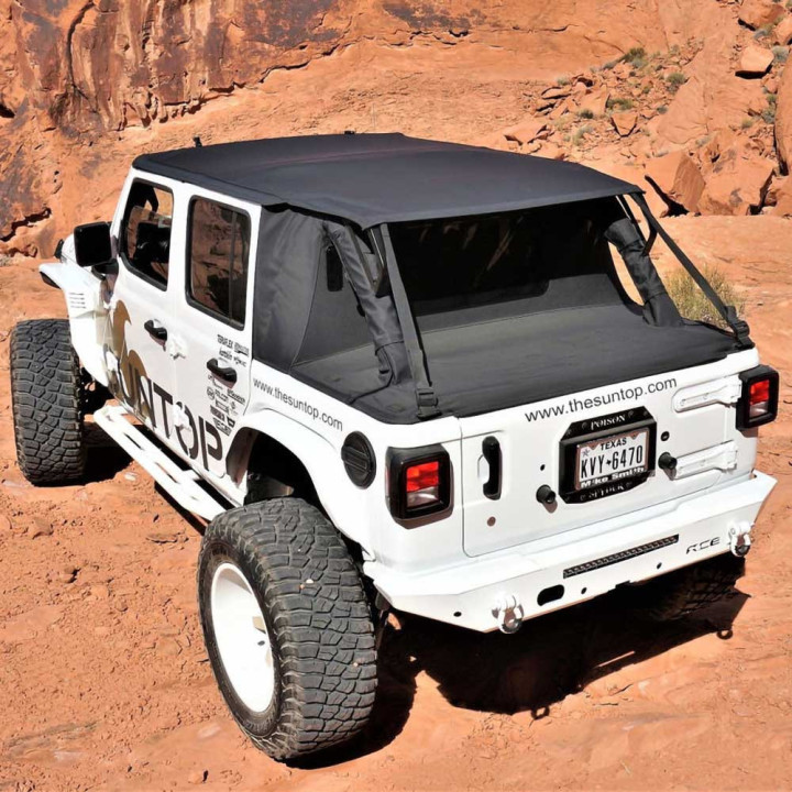 Complete Soft Top Cargo, Suntop, Jeep Wrangler 2018 - Present - EDK.ro