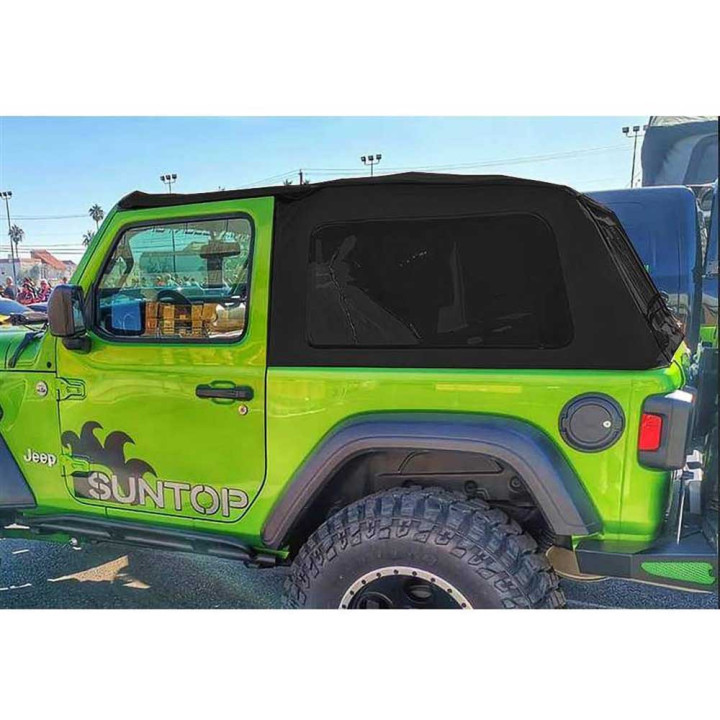 Complete Roof Cover Fastback Top Black Diamond, Suntop, Jeep Wrangler 2018 - Present - EDK.ro