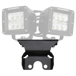 EC Approved LED Projector Integration Kit for Tailgate, Go Rhino Rear center hood light mounts for two 3x3" LED Cube lights, Jee
