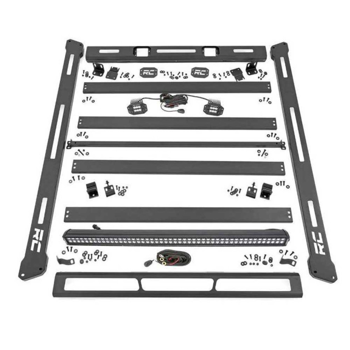 Sistem de Portbagaj pentru Hard Top cu Lumini LED, Rough Country, Jeep Wrangler 2018 - Prezent - EDK.ro