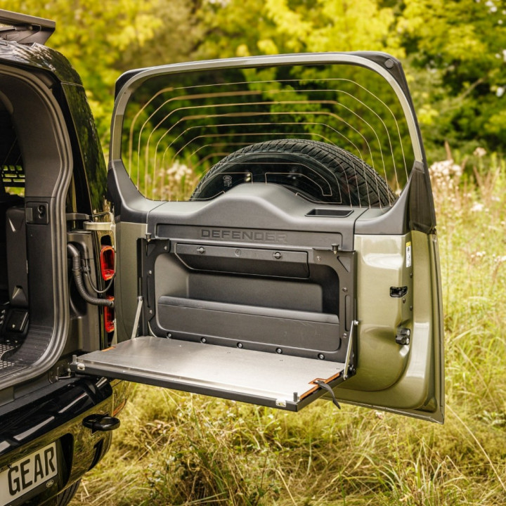 Drop-down Tailgate Table, Bison Gear, Land Rover Defender 2019 - Present - EDK.ro