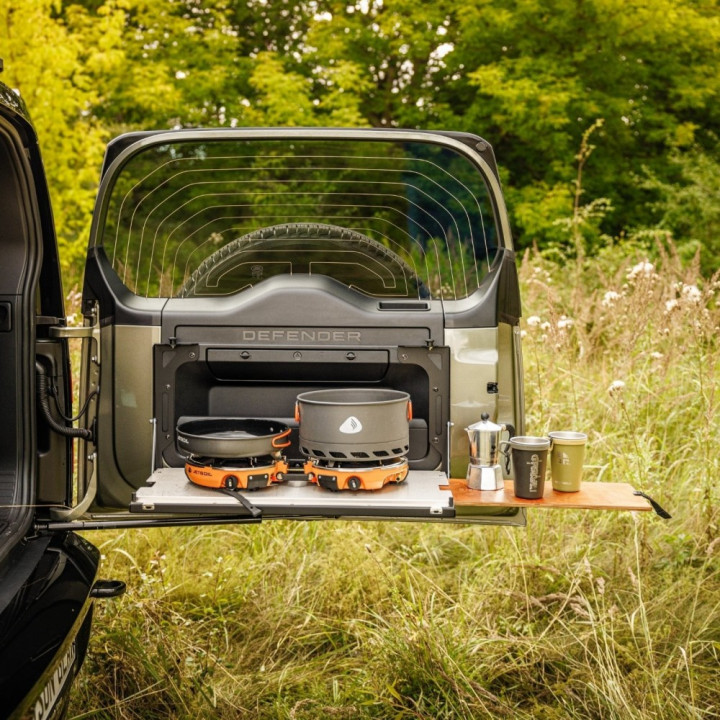 Masă Rabatabilă pentru Hayon, Bison Gear, Land Rover Defender 90 / 110 / 130 2019 - Prezent - EDK.ro