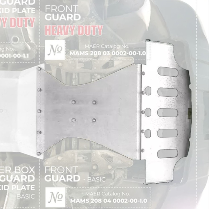 Placă de Protecție Față din Aluminiu, MAER, Mercedes-Benz Sprinter 2006 - 2019 - EDK.ro