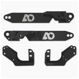 Suporturi Duble de Forfecare pentru Amortizoare Spate Negre V2, Agile Offroad, Mercedes-Benz Sprinter 2006 - Prezent - EDK.ro