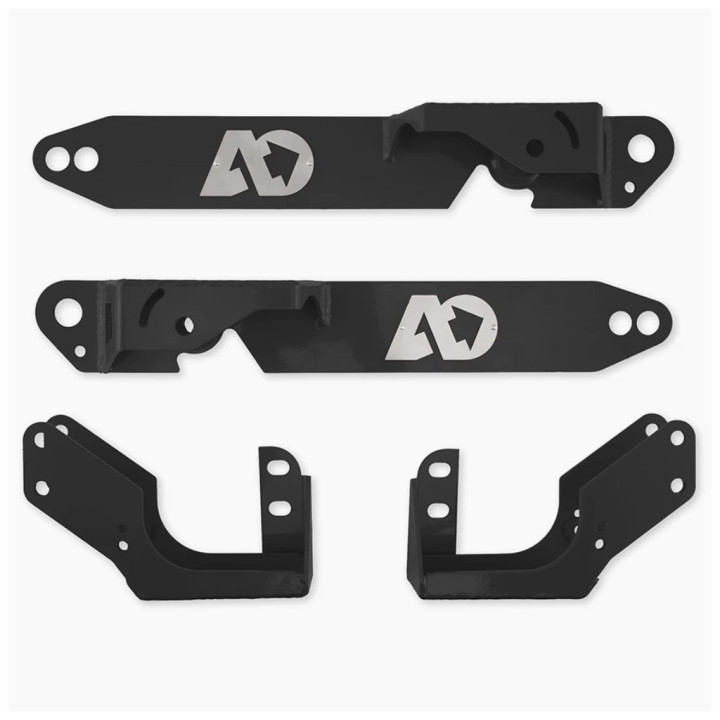 Double Shear Brackets for Rear Shocks Black V2, Agile Offroad, Mercedes-Benz Sprinter 2006 - Present - EDK.ro