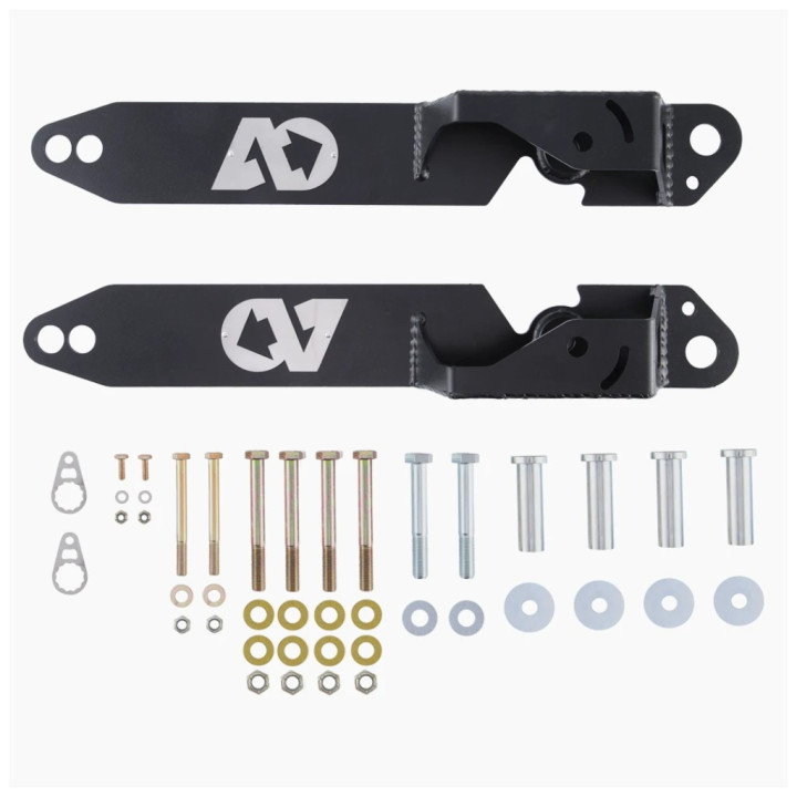 Double Shear Brackets for Rear Shocks Black V2, Agile Offroad, Mercedes-Benz Sprinter 2006 - Present - EDK.ro