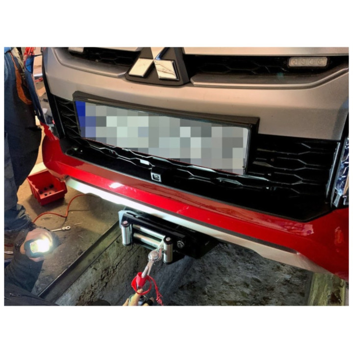 Placă de Montare Ascunsă pentru Troliu, MorE 4x4, Mitsubishi L200 2015 - 2019 - EDK.ro