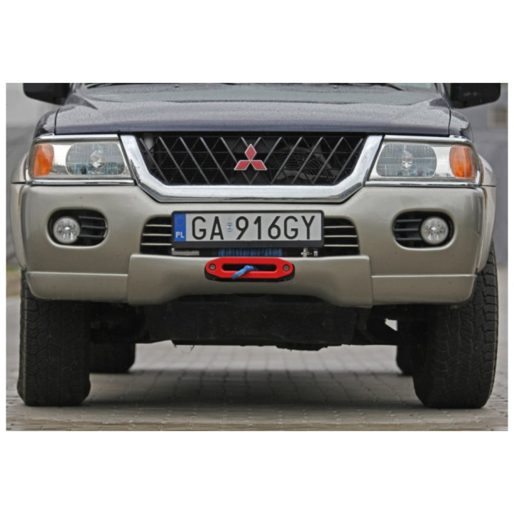 Placă de Montare Ascunsă pentru Troliu, MorE 4x4, Mitsubishi Pajero 1996 - 2008 - EDK.ro
