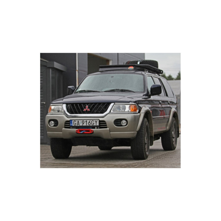Hidden Winch Mounting Plate, MorE 4x4, Mitsubishi Pajero 1996 - 2008 - EDK.ro