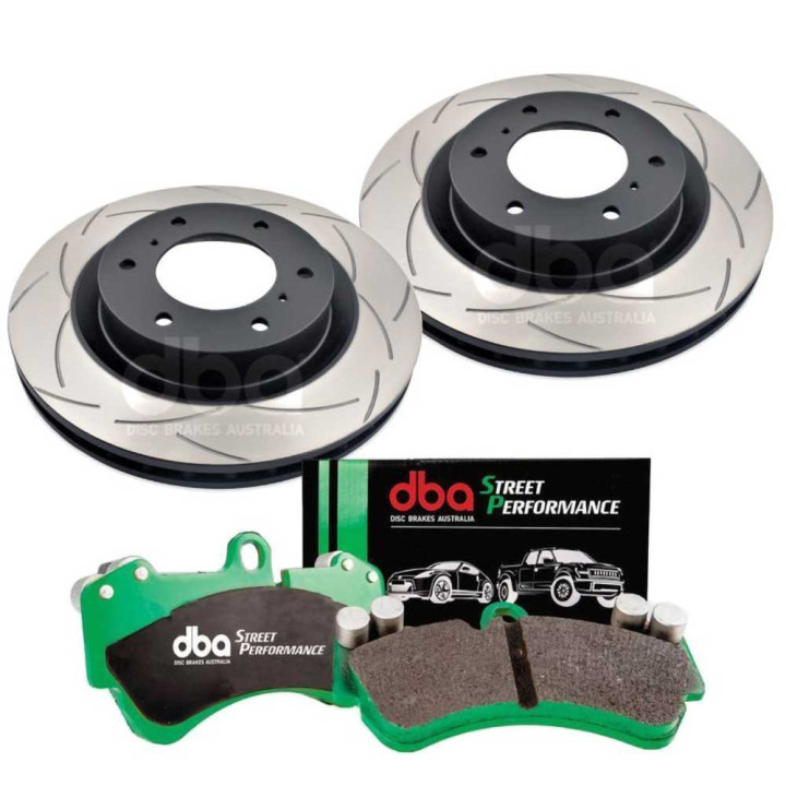 Front Brake Kit, DBA T2 Street Performance, Mitsubishi Pajero 2006 - 2021 - EDK.ro