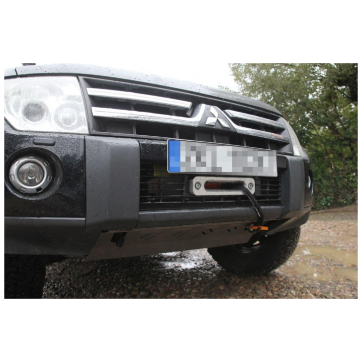 Placă de Montare Ascunsă pentru Troliu, MorE 4x4, Mitsubishi Pajero 2006 - 2021 - EDK.ro