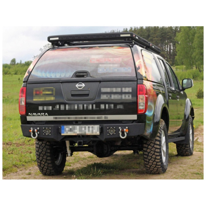 Rear Protection Bar, MorE 4x4, Nissan Navara 2005 - 2015 - EDK.ro