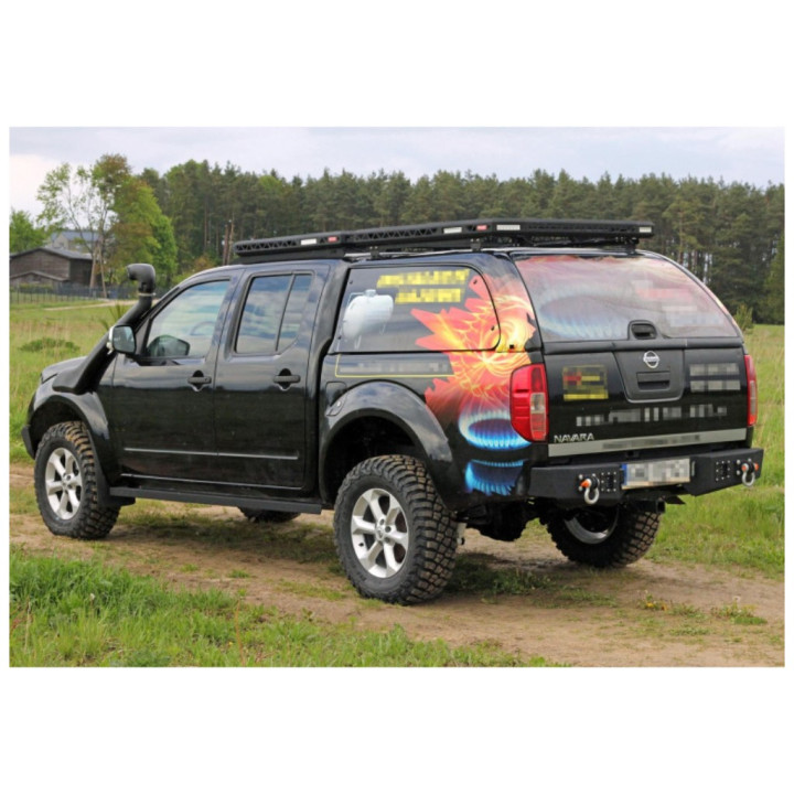 Rear Protection Bar, MorE 4x4, Nissan Navara 2005 - 2015 - EDK.ro
