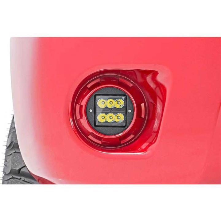 EC Approved LED Projector Integration Kit for Fog Lights, Rough Country Fog LED light kit 2" Spot Beam Black Series, Nissan Nava