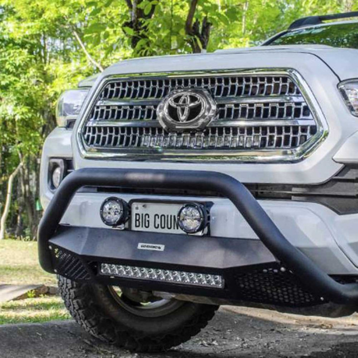 Off-Road Bullbar, Go Rhino RC4 with LED Lights, Nissan Navara 2015 - 2022 - EDK.ro