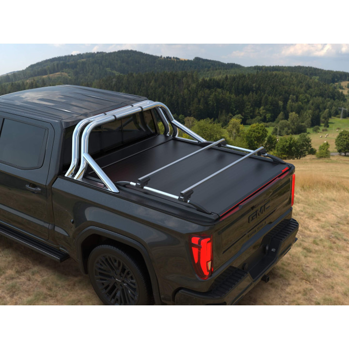 Electronically Assisted Roll Top Tonneau Bed Cover, Tessera 4x4 Roll+, GMC Sierra 1500 Bed Length 5.8 Feet 2019 - Present - EDK.
