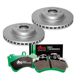 Front Brake Kit, DBA Plain Street Performance, Nissan Navara 2015 - 2022 - EDK.ro