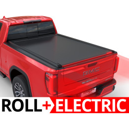 Electronically Assisted Roll Top Tonneau Bed Cover, Tessera 4x4 Roll+, GMC Sierra 1500 Bed Length 8.0 Feet 2019 - Present - EDK.