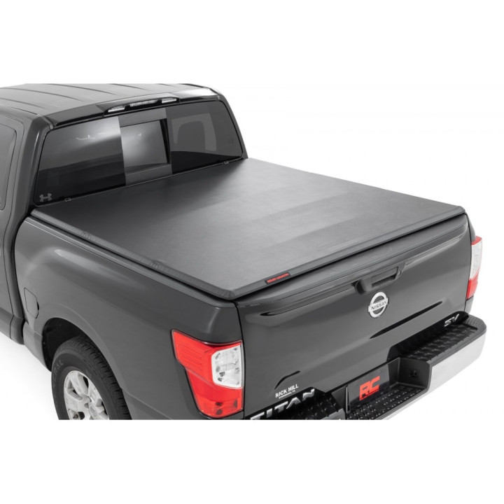 Soft Top Tonneau Bed Cover, Rough Country Tri-Fold, Chevrolet Colorado / GMC Canyon Bed Length 5.7 Feet 2014 - 2036 - EDK.ro