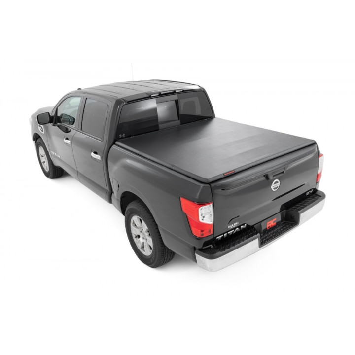 Soft Top Tonneau Bed Cover, Rough Country Tri-Fold, Chevrolet Colorado / GMC Canyon Bed Length 5.7 Feet 2014 - 2036 - EDK.ro