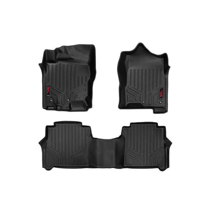 Front and Rear Floor Mats, Rough Country, Nissan Titan 2016 - Present - EDK.ro